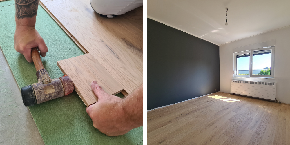 Pierre Fabes pose de parquet